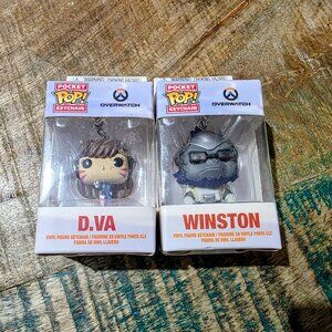 Funko Pocket Pop Keychain Overwatch D.Va & Winston Pair 2018